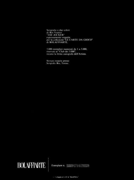 Ben Vautier "The Jocker" - immagine 3