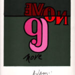 Valerio Adami "Numero 9" Fotolitografia. 1971