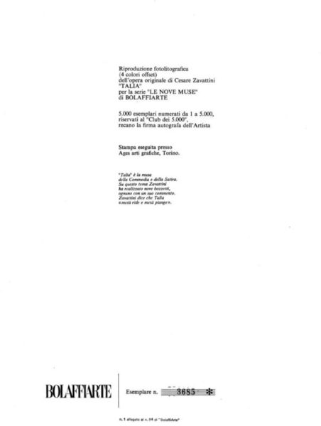 Cesare Zavattini "Talia" - immagine 3