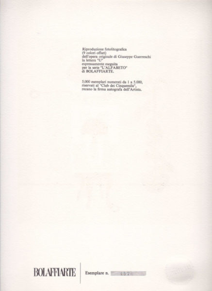 Giuseppe Guerreschi "U" - immagine 3