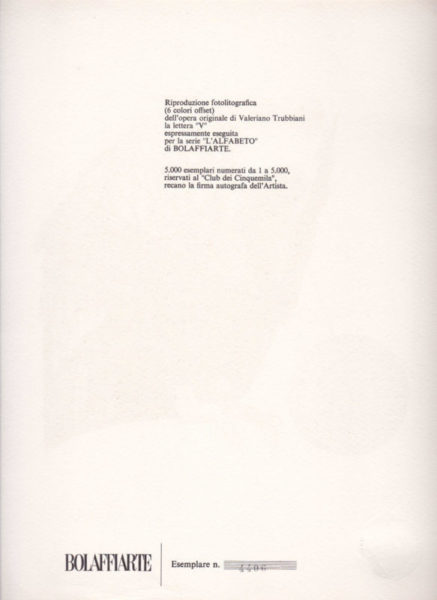Valeriano Trubbiani "V" - immagine 3