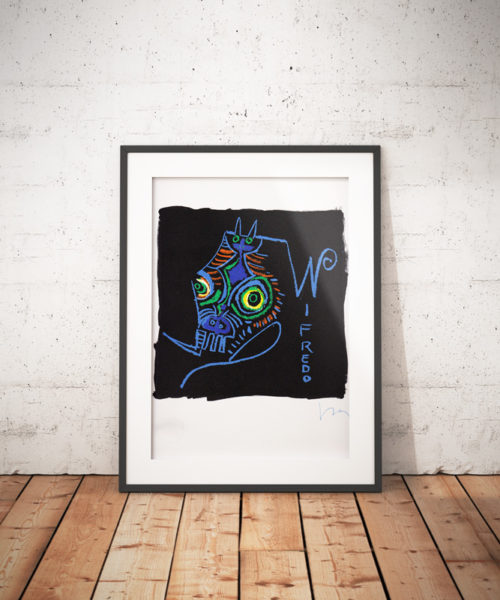 Wifredo Lam "W". Fotolitografia originale. 1974 - immagine 5